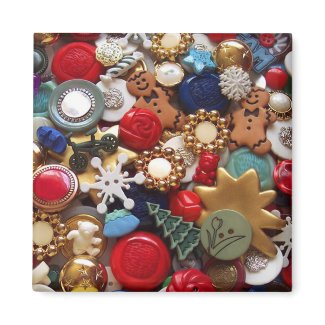 Christmas Gingerbread Men Buttons magnet