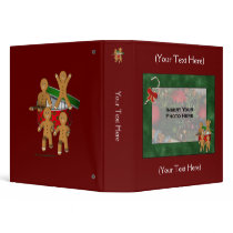 Christmas Gingerbread Men Holiday Photo Binder