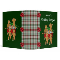 Christmas Gingerbread Men Holiday Recipe Binder