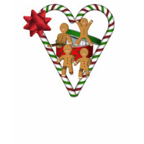 Christmas Gingerbread Men Holiday T-Shirt by SmilinEyesTreasures Christmas Gingerbread Men Holiday T-Shirt