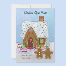 Christmas Gingerbread Open House  Invitation invitations