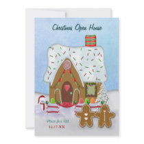 Christmas Gingerbread Open House  Invitation