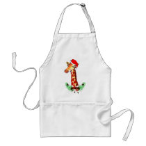 Christmas Giraffe Apron