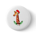 Christmas Giraffe buttons