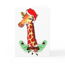 Christmas Giraffe Cards