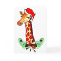 Christmas Giraffe cards