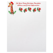Christmas Giraffe letterhead