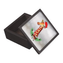 Christmas Giraffe Premium Jewelry Boxes