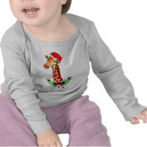 Christmas Giraffe t-shirts