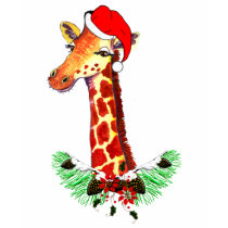 Christmas Giraffe t-shirts