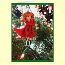 Christmas Girl Ornament cards