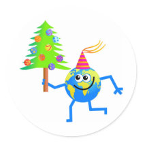 Christmas Globe stickers