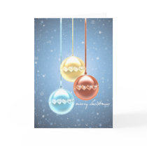 xmas, christmas, decor, balls, metallic, golden, gliter, snowflakes, snow, december, winter, holidays, joy, gifts, happy, Card with custom graphic design