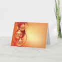 Christmas Gold and Red Ornaments card