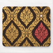 christmas gold mousepads