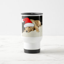 Christmas Golden Retriever Coffee Mugs