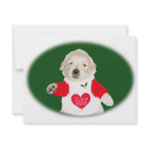 Christmas Golden Retriever Shirts & Gifts invitations