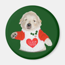 Christmas Golden Retriever Shirts & Gifts Refrigerator Magnet