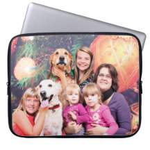 Christmas Golden Retriever Wrigley - Labrador Ally Laptop Computer Sleeve