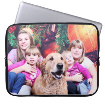Christmas - Golden Retriever - Wrigley Computer Sleeve