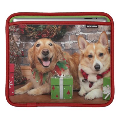Christmas - Golden Sidney - Corgi Cal iPad Sleeves