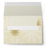 Christmas Golden Snowflakes A7 envelope