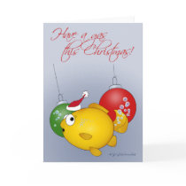 Christmas Goldfish! cards by graphicdoodles Christmas Goldfish! cards