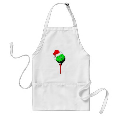 Christmas golf aprons