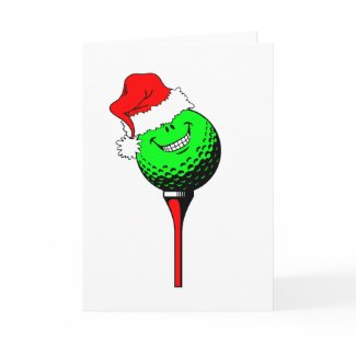 Christmas golf card