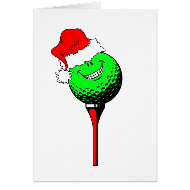 Christmas Golf Card | Zazzle