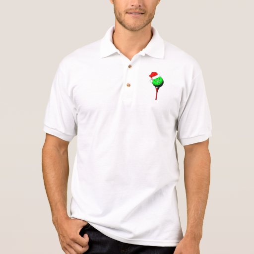 Christmas golf polo shirt Zazzle