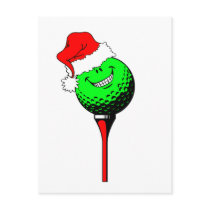 Christmas golf postcards