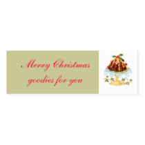 Christmas goodies gift tag business cards