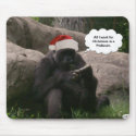 Christmas Gorilla Mousepad