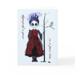 Christmas goth girl greeting cards