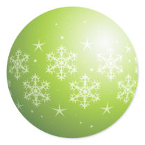 Christmas Green Bubble Snowflakes & Stars stickers by Ruxique Christmas Green Bubble Snowflakes & Stars stickers