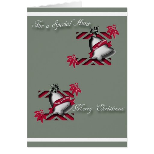 Christmas greeting card for Aunt
