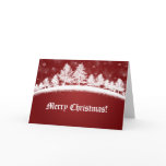 Christmas Greeting Cards Red And White Winter cards