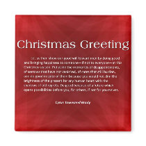 Christmas Greeting magnets by inspiredbygenius Christmas Greeting magnets