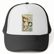 Christmas greeting with a girl standing on a stool hats by RememberChristmas Christmas greeting with a girl standing on a stool hats
