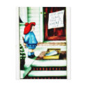 Christmas greeting with a girl writes something a postcards by RememberChristmas Christmas greeting with a girl writes something a postcards
