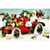Christmas greeting with cat like toy driving a car photo sculptures by RememberChristmas Christmas greeting with cat like toy driving a car photo sculptures