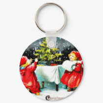 Christmas greeting with children playing around th keychains by RememberChristmas Christmas greeting with children playing around th keychains