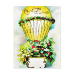Christmas greeting with christmas balloon