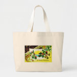 Christmas greeting with church and bells bag