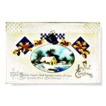 Christmas greeting with scenary and bells posters by RememberChristmas Christmas greeting with scenary and bells posters