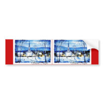 Christmas greeting with scenary bumper stickers by RememberChristmas Christmas greeting with scenary bumper stickers