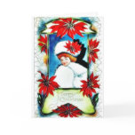 Christmas greeting with scenary in mirror