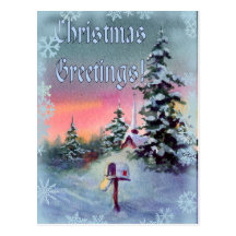 CHRISTMAS GREETINGS by SHARON SHARPE Post Card