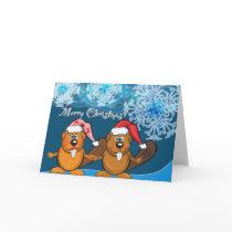 Christmas greetings greeting card
